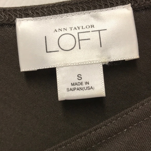 2/$15 - Ann Taylor LOFT Brown Wrap Shirt - Picture 3 of 8